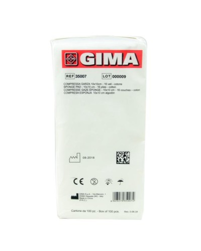COMPRESSA GARZE 10x10cm - 100 GARZE