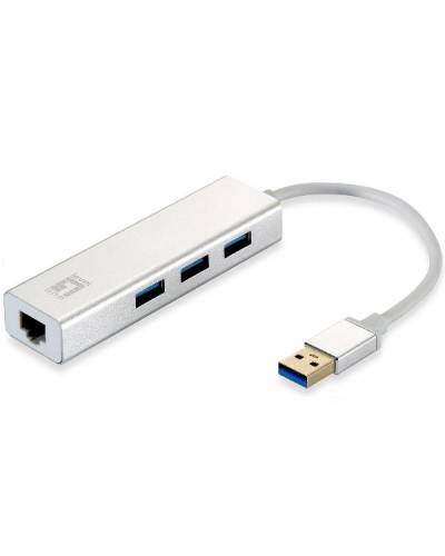 LEVELONE USB-0503 - ADATTATORE DI RETE USB GIGABIT+ HUB 3-PORTE USB 3.0