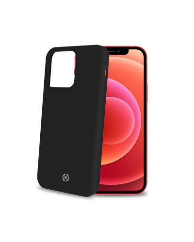 CROMO - Cover in morbido TPU con finitura soft touch colore nero compatibile con Apple iPhone 13 Pro Max