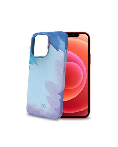 WATERCOLOR - Cover multicolore in TPU con finitura soft touch, bordi anti-scivolo compatibile con Apple iPhone 13 Pro