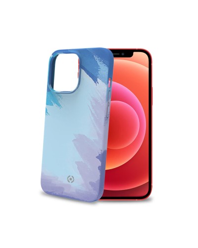 WATERCOLOR - Cover multicolore in TPU con finitura soft touch, bordi anti-scivolo compatibile con Apple iPhone 13 Pro Max
