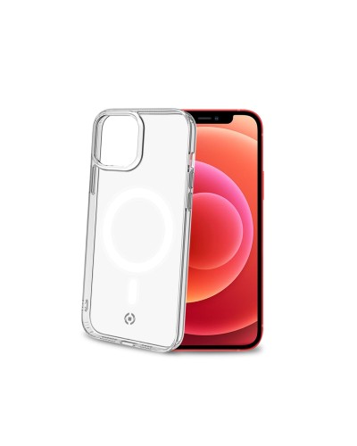 GELSKINMAG - Cover morbida trasparente in TPU, compatibile con la tecnologia Magsafe, anello magnetico color Bianco per Apple i