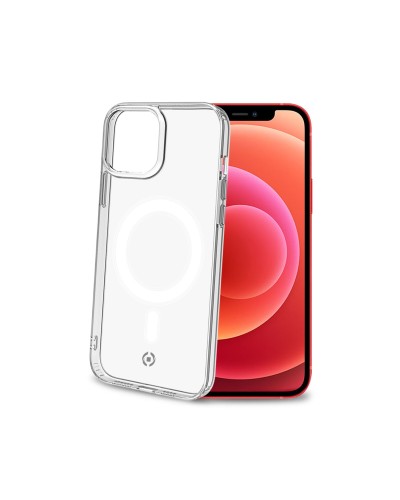 GELSKINMAG - Cover morbida trasparente in TPU, compatibile con la tecnologia Magsafe, anello magnetico color Bianco per Apple i