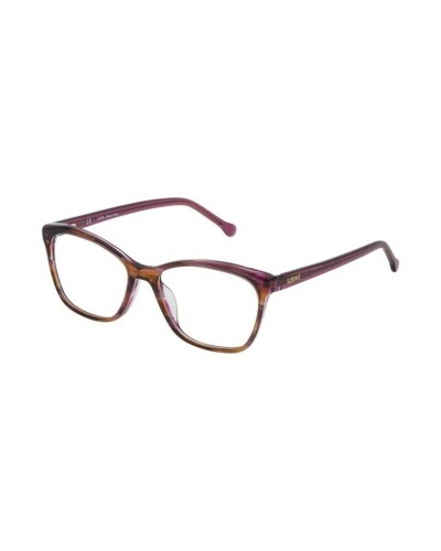 Loewe VLWA07M Women: Eyeglasses Frame Brown Orange Pink, 53mm
