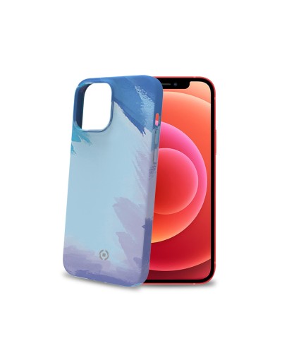 WATERCOLOR - Cover multicolore in TPU con finitura soft touch, bordi anti-scivolo compatibile con Apple iPhone 13