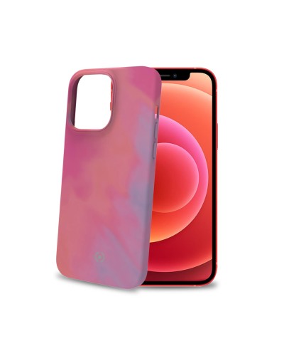 WATERCOLOR - Cover multicolore in TPU con finitura soft touch, bordi anti-scivolo compatibile con Apple iPhone 13 Pro Max
