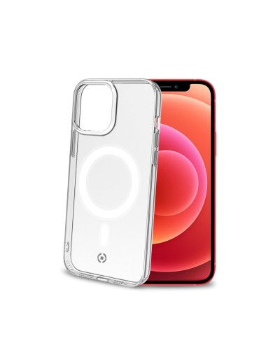 GELSKINMAG - Cover morbida trasparente in TPU, compatibile con la tecnologia Magsafe, anello magnetico color Bianco per Apple i