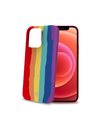 RAINBOW - Cover in silicone morbido con bordi anti scivolo compatibile con Apple iPhone 13 Pro Max