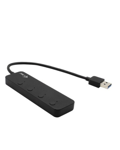 HUB USB-A 3.2 a 4 Porte USB A 3.2 Gen 1 (BC 1.2) con On/Off singola porta