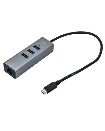 HUB USB-C a 3 Porte USB A + 1x RJ45 Ethernet