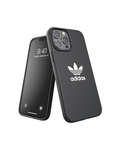 ADIDAS ORIGINALS - Cover in silicone con bordi rialzati colore nero compatibile con Apple iPhone 13 Pro Max