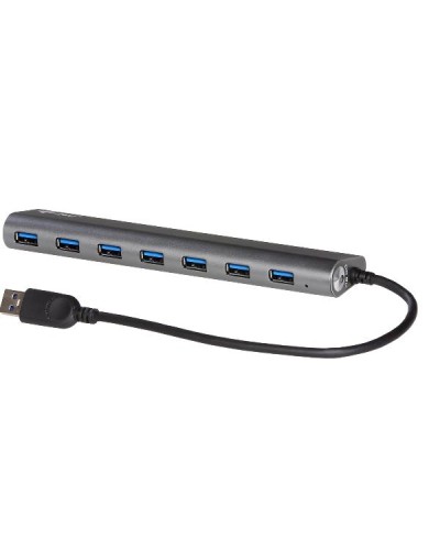 HUB USB 3.0 metallo a 7 Porte con Alimentatore
