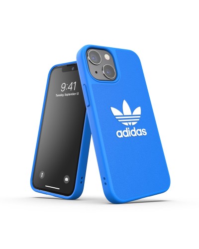 ADIDAS ORIGINALS - Cover in TPU flessibile con bordi rialzati colore azzurro compatibile con Apple iPhone 13 Mini