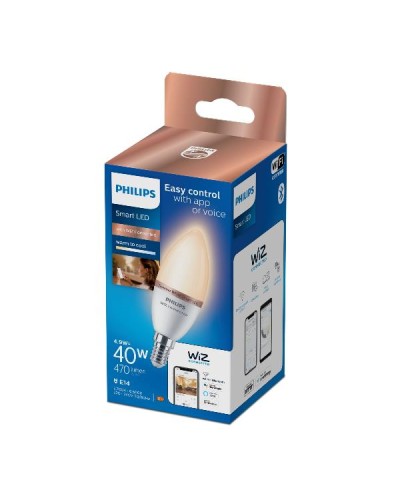 Philips Lampadina a Oliva 4,9 W (Eq. 40 W) C37 E14