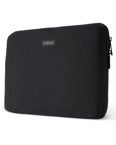 NILOX TECH - Custodia sleeve per Laptop fino a 13", cerniera in metallo, interni anti graffio, interni rinforzati