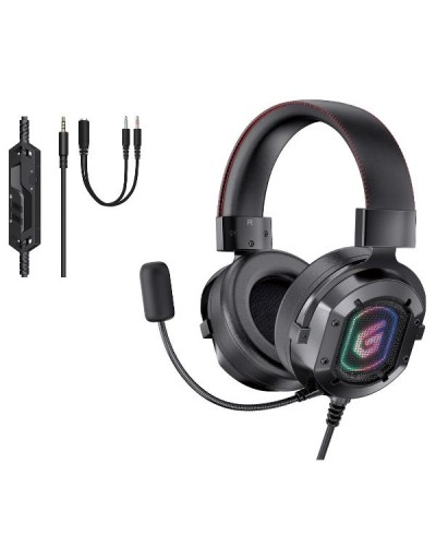CUFFIE GAMING CON SUONO STEREO, jack 3.5mm