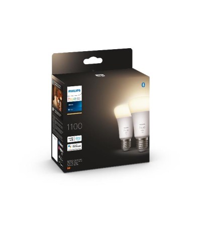 HUE WHITE 2 X LAMPADINA E27 9.5W