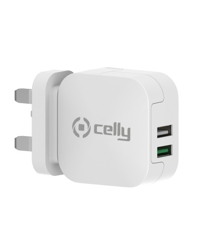 TC2USBTURBO - 17W 2 USB-A Wall Charger UK plug [TURBO]