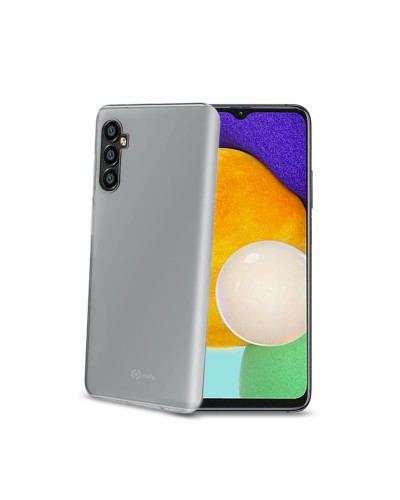 GELSKIN - Cover morbida trasparente nero in TPU compatibile con Samsung Galaxy A13 5G/ Galaxy A04s