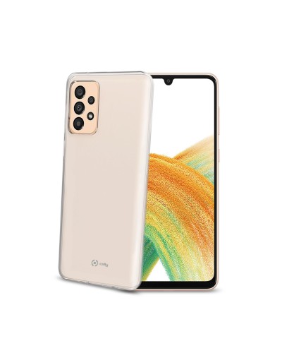 GELSKIN - Cover morbida trasparente nero in TPU compatibile con Samsung Galaxy A33 5G/ Galaxy A33 5G Enterprise  Edition