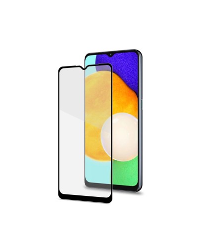 FULLGLASS - Vetro 9H con bordo colorato nero compatibile con Samsung Galaxy A13 5G/ A13 4G/ A04s/ M13 4G