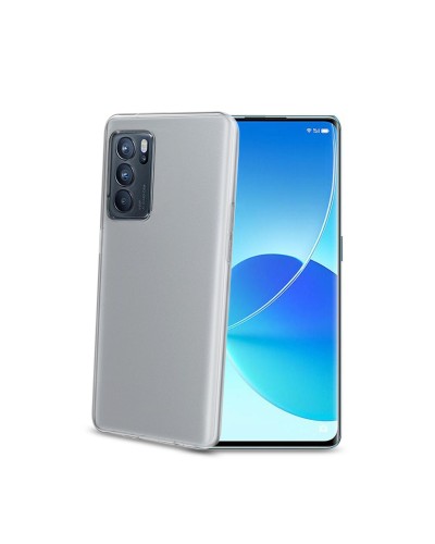 GELSKIN - Cover morbida trasparente nero in TPU compatibile con Oppo Reno 6 Pro 5G