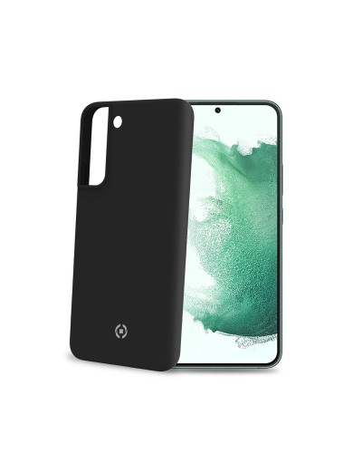 CROMO - Cover in morbido TPU con finitura soft touch colore nero compatibile con Samsung Galaxy S22+ 5G