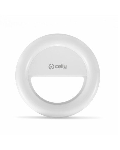 CLICKLIGHT - Luce flash aggiuntiva per smartphone, compatibilità universale, clip regolabile, 3 diverse tonalità di luce, ric