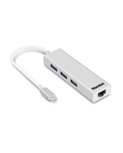 XHUB331TCL   HUB USB-C con 3 PORTE USB 3.0 + LAN GIGABIT