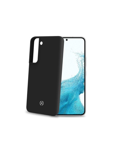 CROMO - Cover in morbido TPU con finitura soft touch colore nero compatibile con Samsung Galaxy S22 5G/ Galaxy S22 5G Enterpris