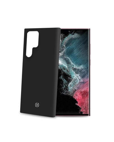 CROMO - Cover in morbido TPU con finitura soft touch colore nero compatibile con Samsung Galaxy S22 Ultra 5G/ Galaxy S22 Ultra 