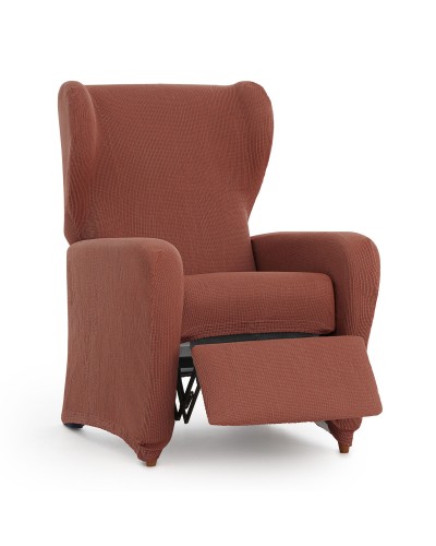 Housse de fauteuil avec pieds séparés Eysa ULISES Marron 90 x 100 x 75 cm