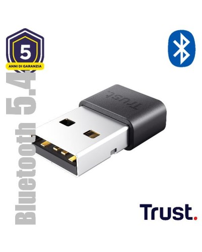 ADATTATORE BLUETOOTH® 5.4, CON PORTATA DI 10 METRI - TRUST MYNA - NERO
