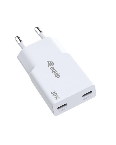 EQUIP - Caricabatterie GaN PD sottile da 20W con 1x USB & 1x USB-C