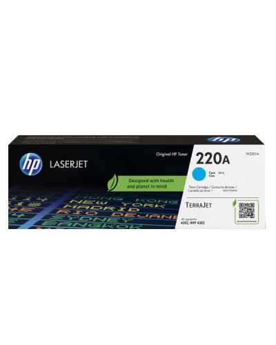 Cartuccia toner originale ciano LaserJet HP 220A