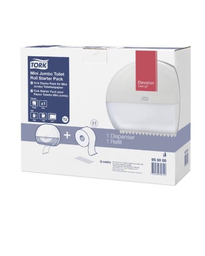 DISPENSER CARTA IGIENICA MINI JUMBO STOP