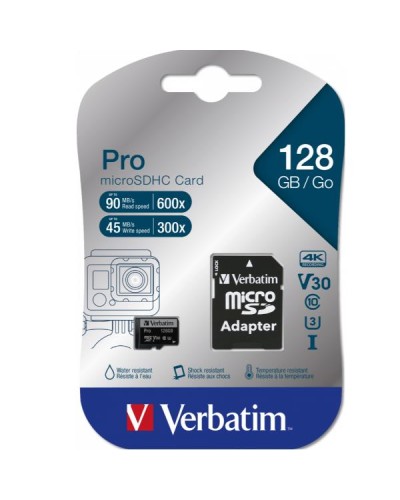 MICRO SDHC-128GB-CLASS 10+ADAT.