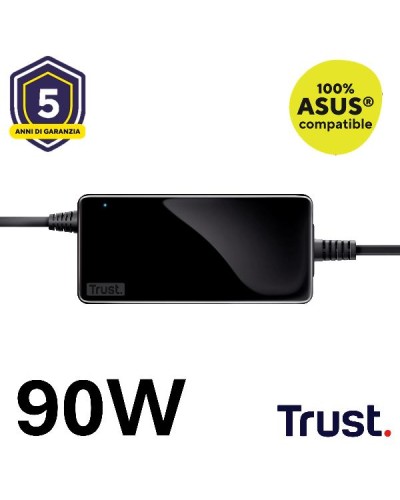 ALIMENTATORE/CARICABATTERIA ASUS UNIVERSALE LAPTOP/NOTEBOOK 90W - TRUST MAXO - NERO