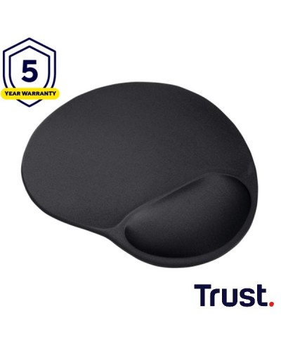 TAPPETINO/MOUSEPAD ERGONOMICO CON POGGIAPOLSO - TRUST BIGFOOT - NERO