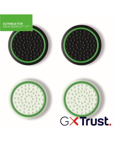 GOMMINI ANTISCIVOLO THUMB GRIPS CONTROLLER XBOX (4PZ: 2 BIANCHI + 2 NERI) - TRUST GXT267