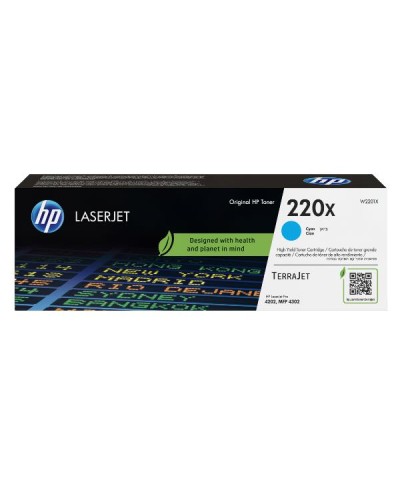 Cartuccia toner originale ciano LaserJet HP 220X