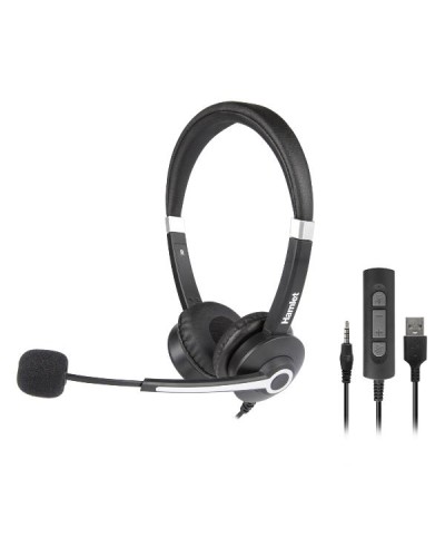HHEADM-UJS RENOVA CUFFIA BI-AURALE CON MIC. COMBO USB + JACK 3.5mm + TELECOMANDO