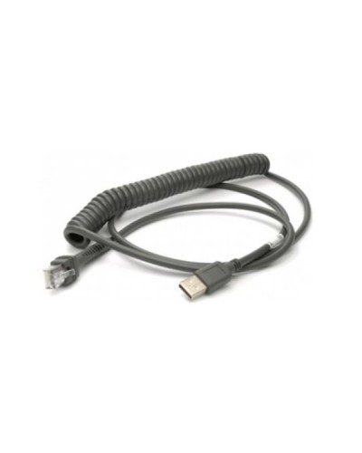 CABLE/USB TYPE A/TPUW/COILED/2.4M/