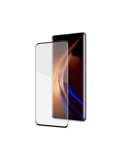 3DGLASS - Vetro 9H con bordo colorato nero per schermo curvo compatibile con Oppo Find X3 Pro 5G/ Find X3 5G