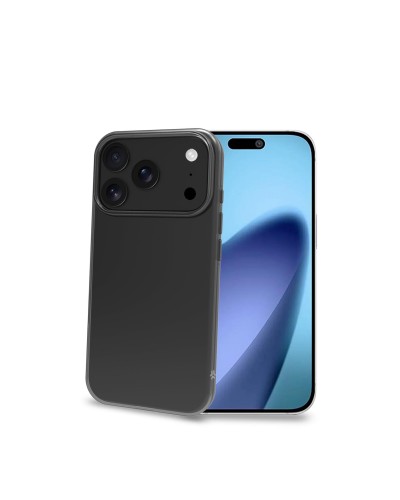 GELSKIN - Cover morbida trasparente nero in TPU compatibile con Apple iPhone 17 Pro [IPHONE 17 CASES]