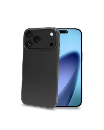 GELSKIN - Cover morbida trasparente nero in TPU compatibile con Apple iPhone 17 Pro Max [IPHONE 17 CASES]