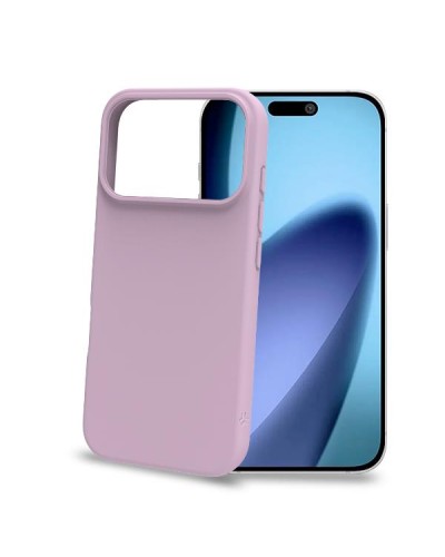 CROMO - Cover in morbido TPU con finitura soft touch colore rosa compatibile con Apple iPhone 17 Pro [IPHONE 17 CASES]