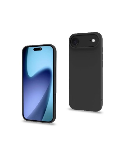 CROMO - Cover in morbido TPU con finitura soft touch colore nero compatibile con Apple iPhone Air [IPHONE 17 CASES]