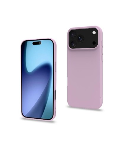 CROMO - Cover in morbido TPU con finitura soft touch colore rosa compatibile con Apple iPhone 17 Pro Max [IPHONE 17 CASES]