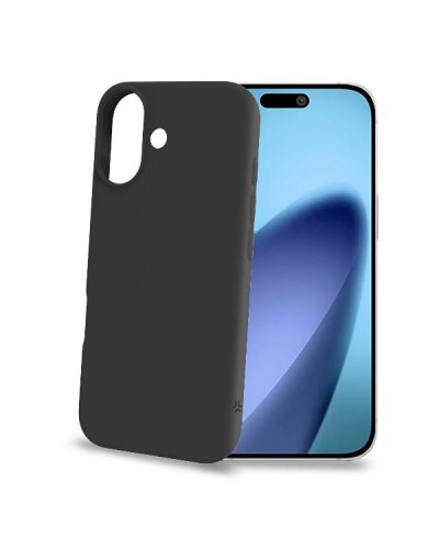 CROMO - Cover in morbido TPU con finitura soft touch colore nero compatibile con Apple iPhone 17 [IPHONE 17 CASES]